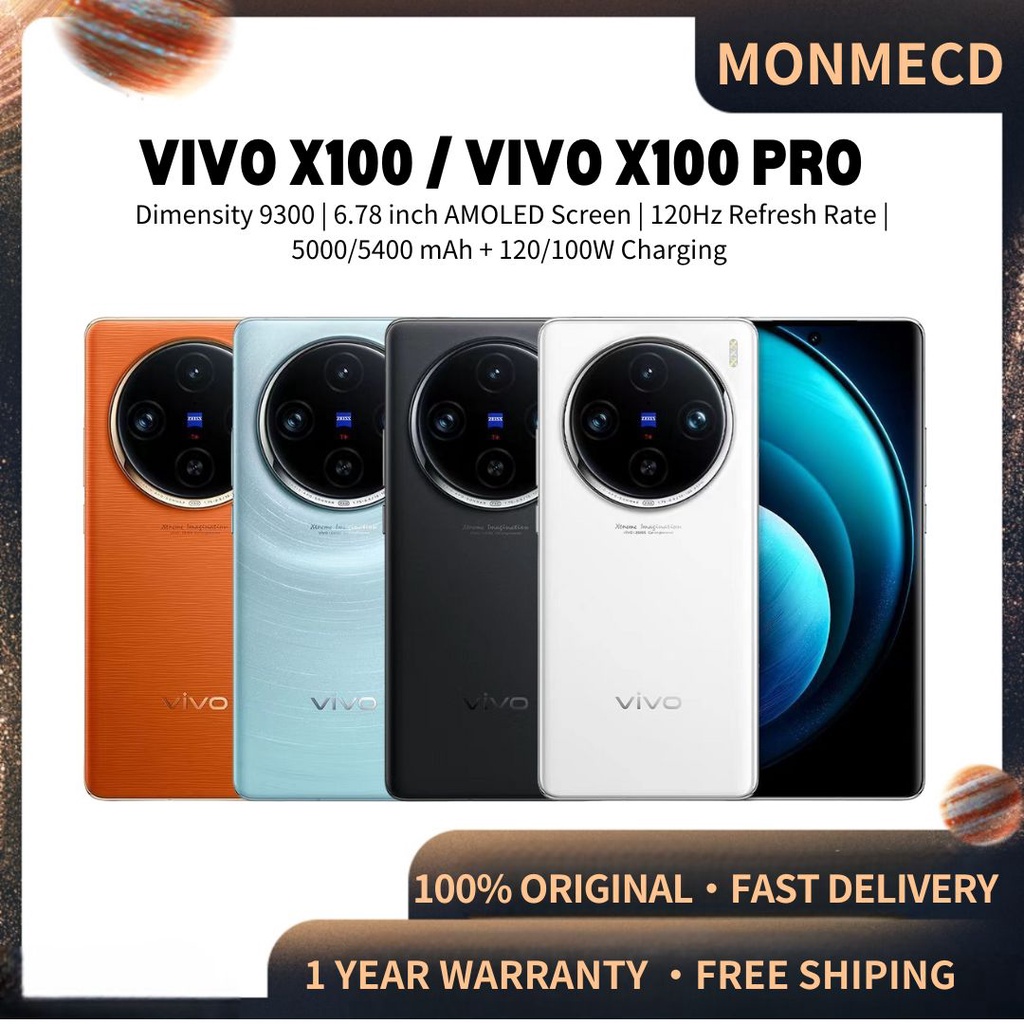 VIVO X100 VIVO X100 Pro Phone Dimensity 9300 Handphone AMOLED Screen