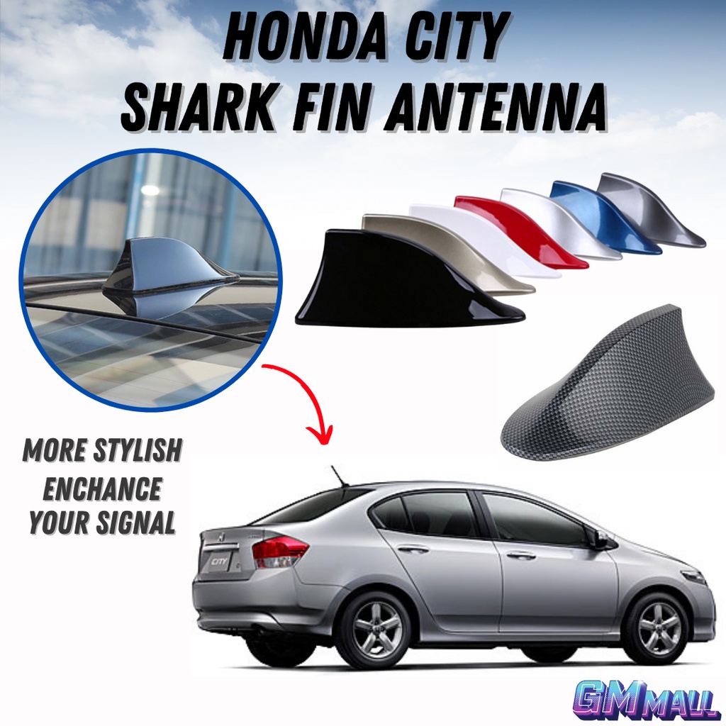 HONDA CITY SHARK FIN ANTENNA Aerial Car FM Radio Signal Mast Booster AM