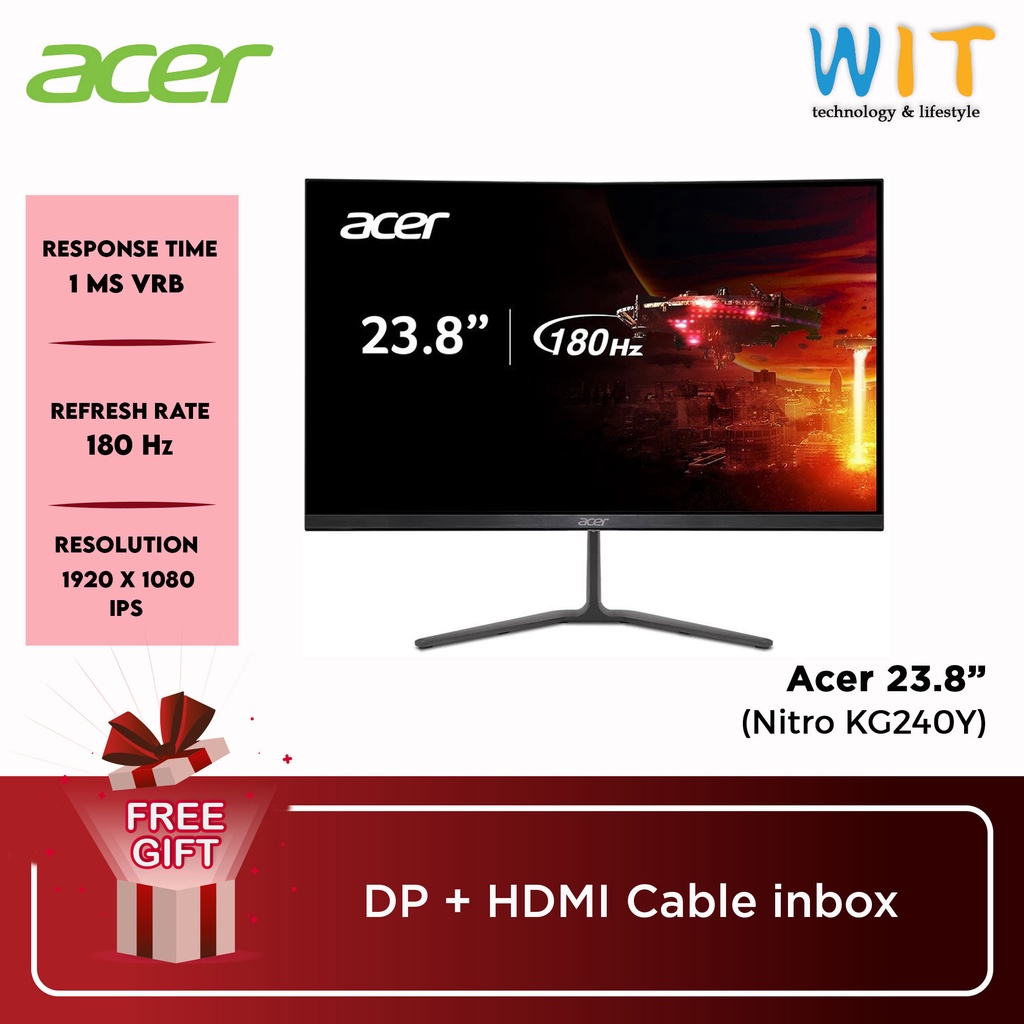 Acer Nitro Kg Y Monitor Ms Vrb Hz Fhd Ips Hdmi