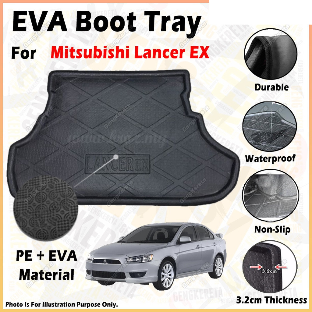 JYK For Mitsubishi Lancer EX EVA Copolymer Car Boot Tray Luggage Cargo