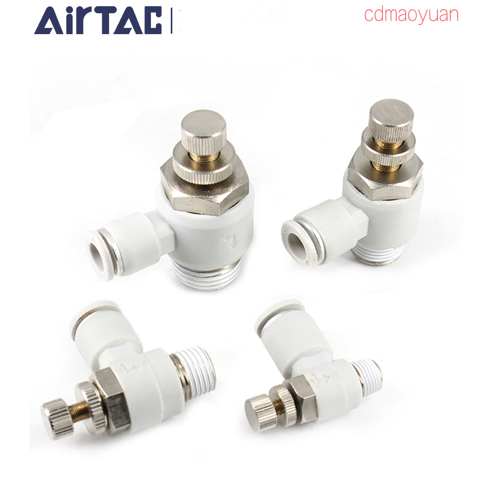 Airtac Trachea Joint Cylinder Speed Regulating Valve Throttle Valve