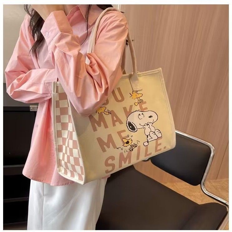 Canvas Bag Female New Style Fashion Mommy Cartoon Snoopy Large Capacity