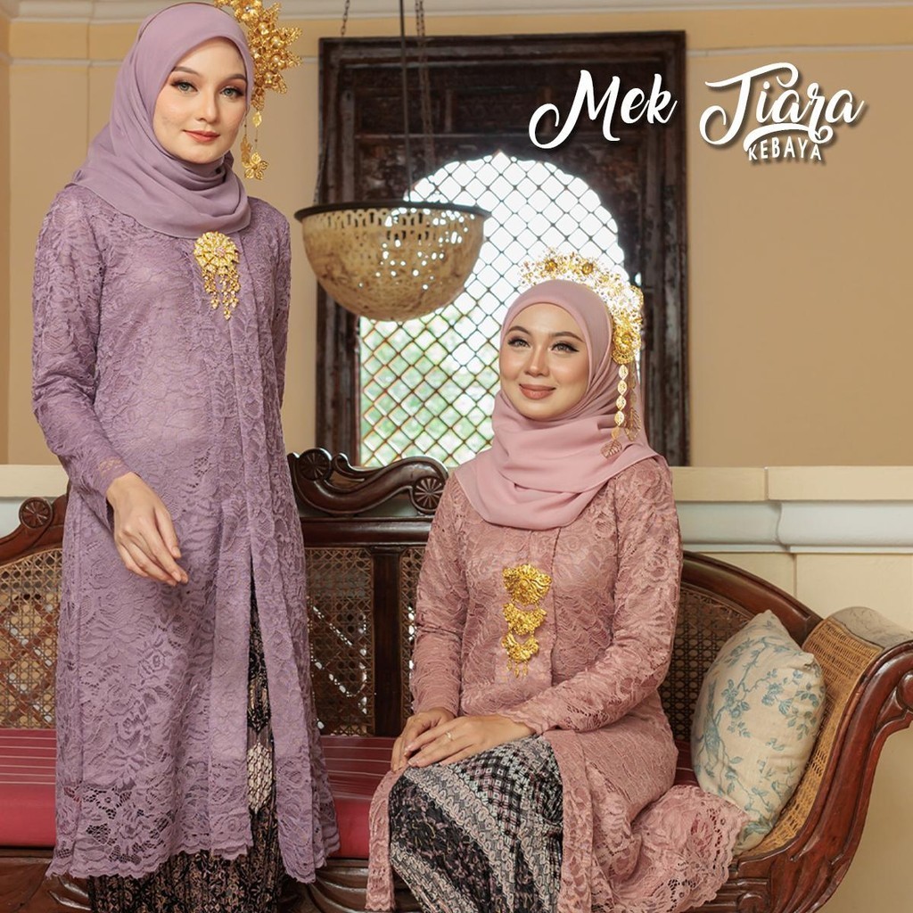 Tunikmy Baju Kebaya Mek Tiara Exclusive Lace Set Baju Raya Viral