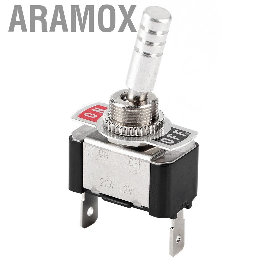 Aramox Jtron Racing Car Rocker Toggle Switch Second Gear Instrument ON