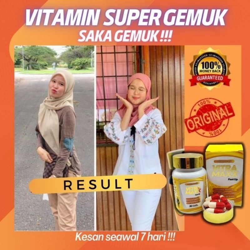 Vitamin Super Gemuk Weight Gain Original Hq Ubat Gemuk