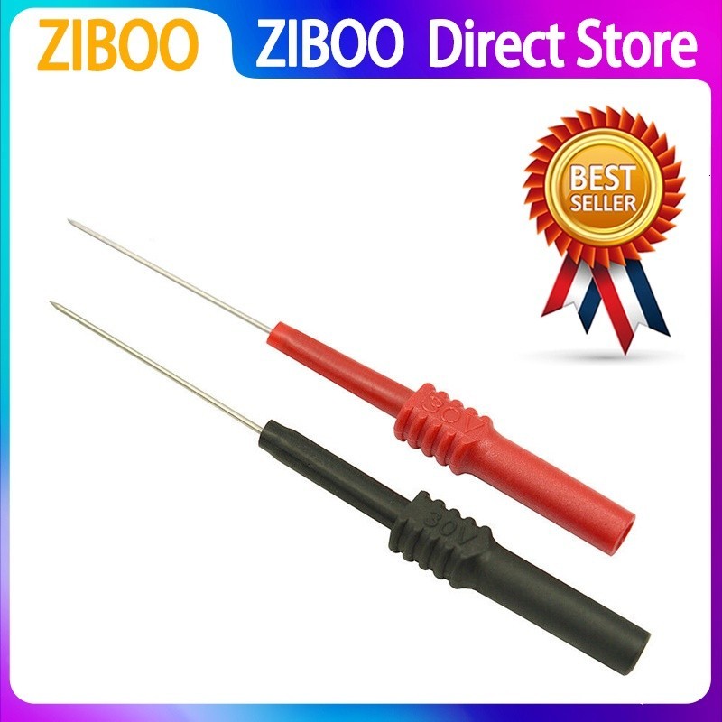 Insulation Piercing Needle Non Destructive Multimeter Test Probes Red