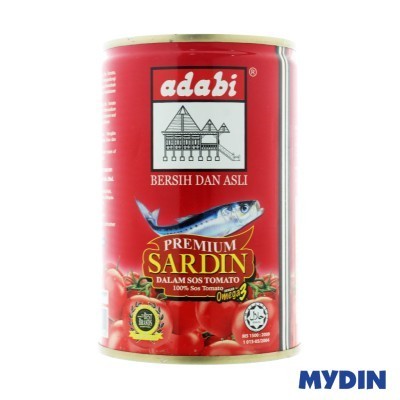 ADABI Sardin Dalam Sos Tomato Premium 425g Shopee Malaysia