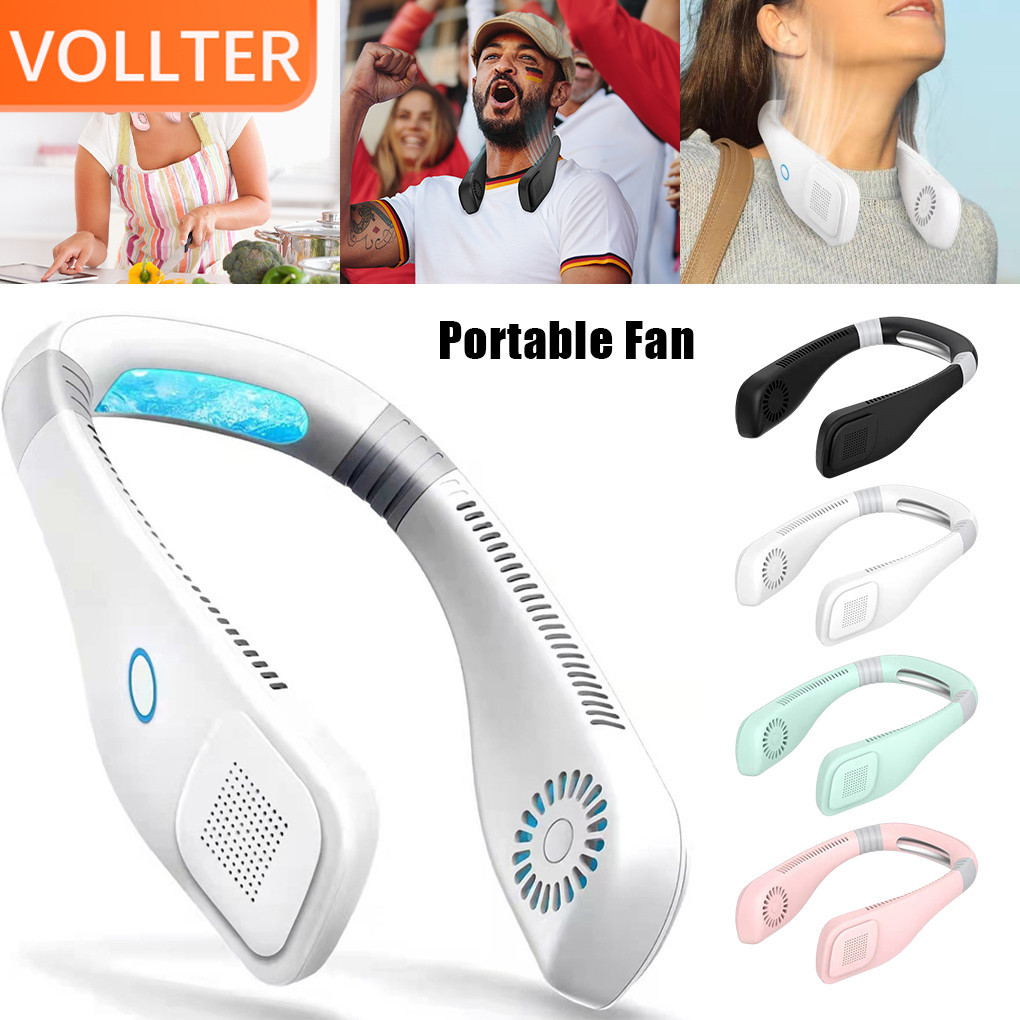 1 2 3 Portable Fan With Bladeless Neck Hanging Lightweight And Compact