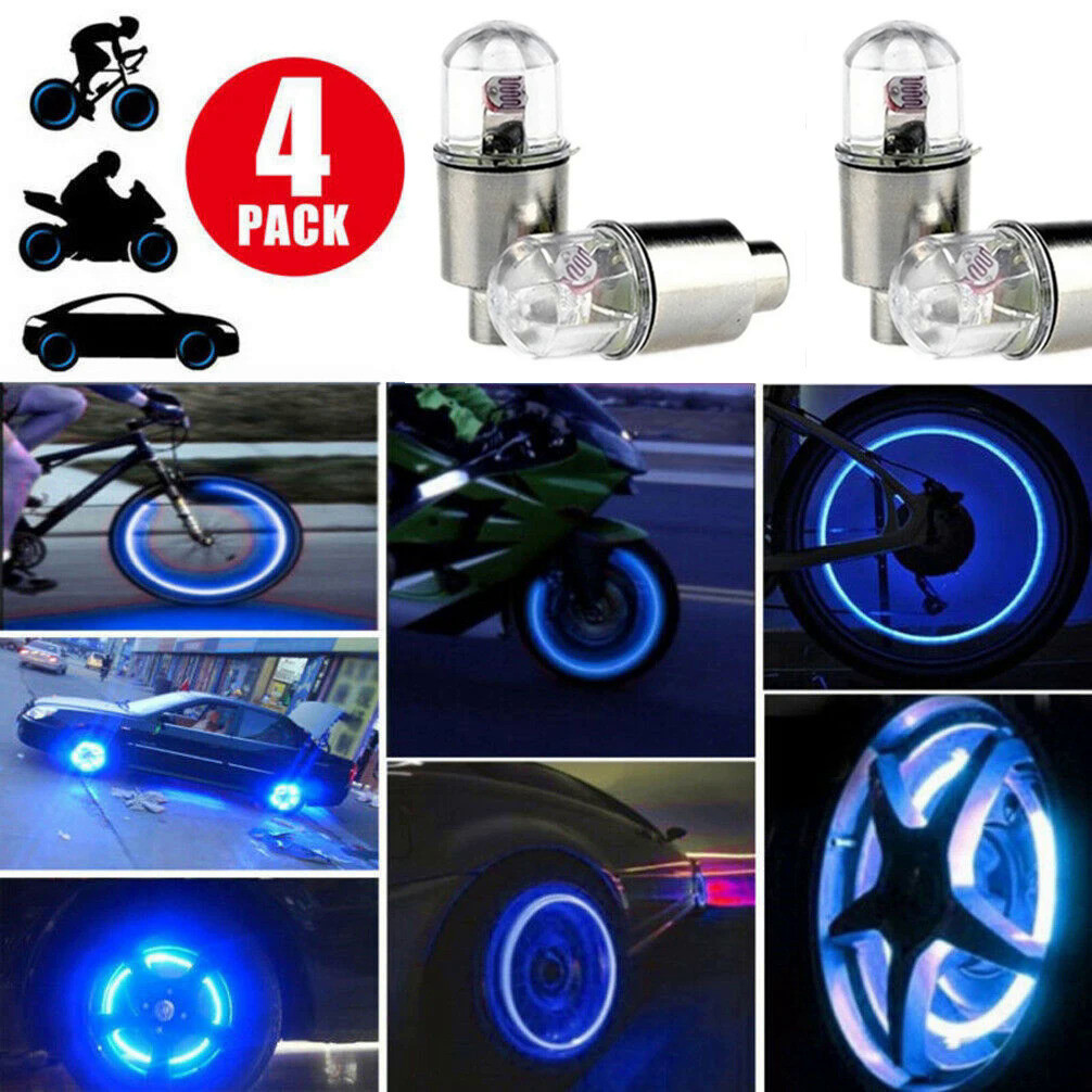 Wheel Lights Cap Car Auto Wheel Tire Tyre Air Valve Stem Led Light Cap