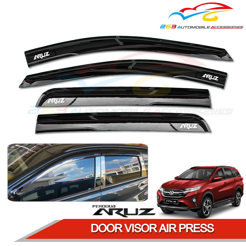 Perodua Aruz Door Visor Air Press Injection Black