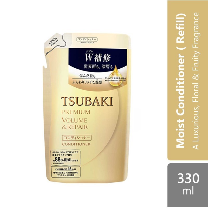 Tsubaki Premium Volume Repair Conditioner Refill 330ml Shopee Malaysia