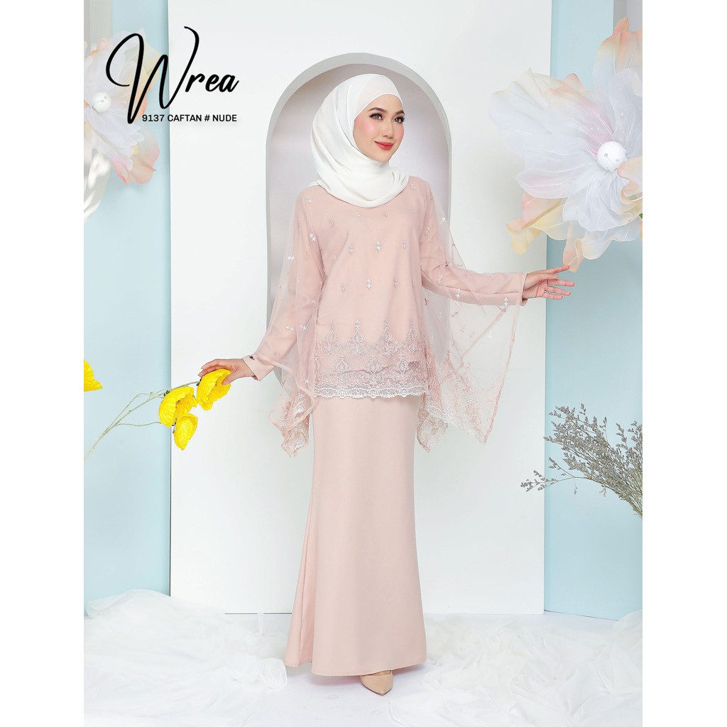 PTbiz WREA CAFTAN KURUNG MODERN NUDE 9137 Shopee Malaysia