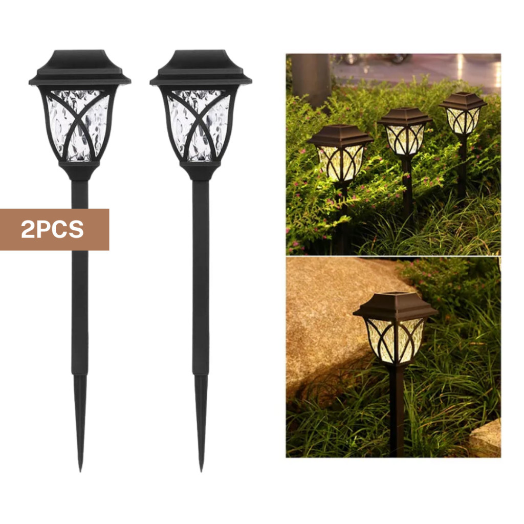 ATC Lampu Solar LED IP65 Lantern X Outdoor Pathway Lighting Solar Light