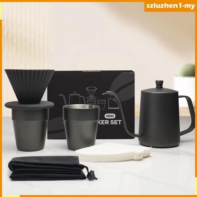 Szluzhenfcmy Pour Over Coffee Maker Set Gooseneck Kettle With Long