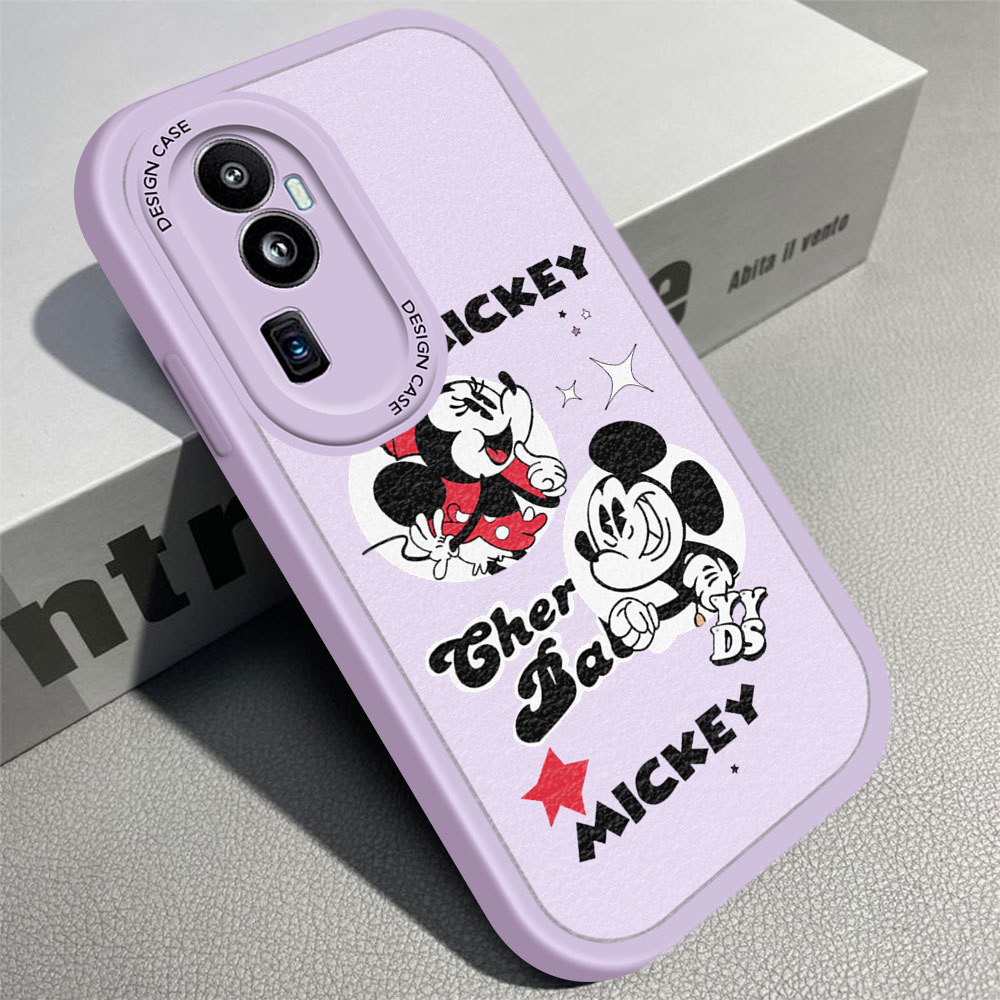 Casing For Oppo Reno Pro G Cartoon Mickey Minnie Mouse Pattern Back