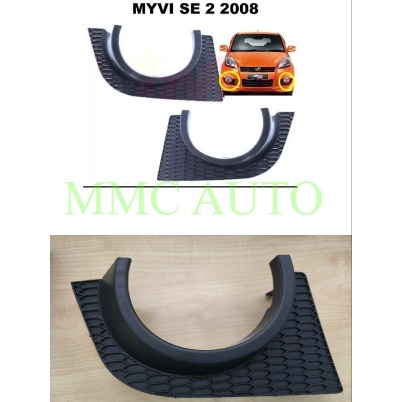 Perodua Myvi Se Front Fog Lamp Cover Sport Light Bumper Lampu