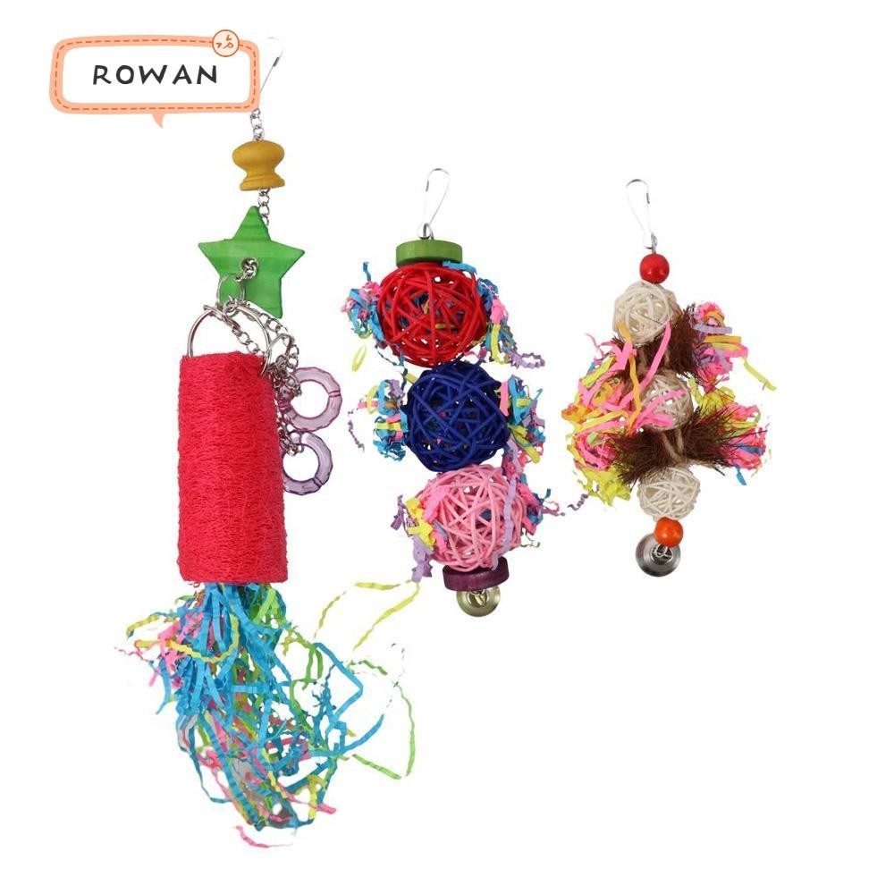 Rowan Pcs Bird Chewing Toys Multicolor Pleated Paper Brushed Toy