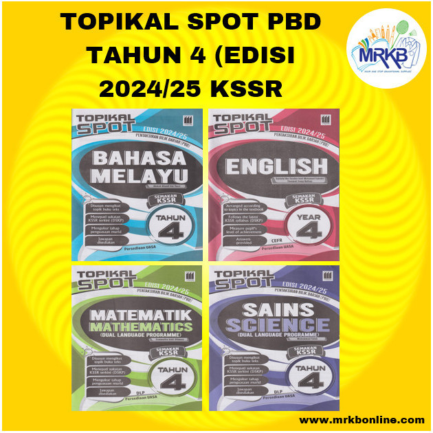 VISION TOPIKAL SPOT PBD TAHUN 4 EDISI 2024 25 KSSR Shopee Malaysia