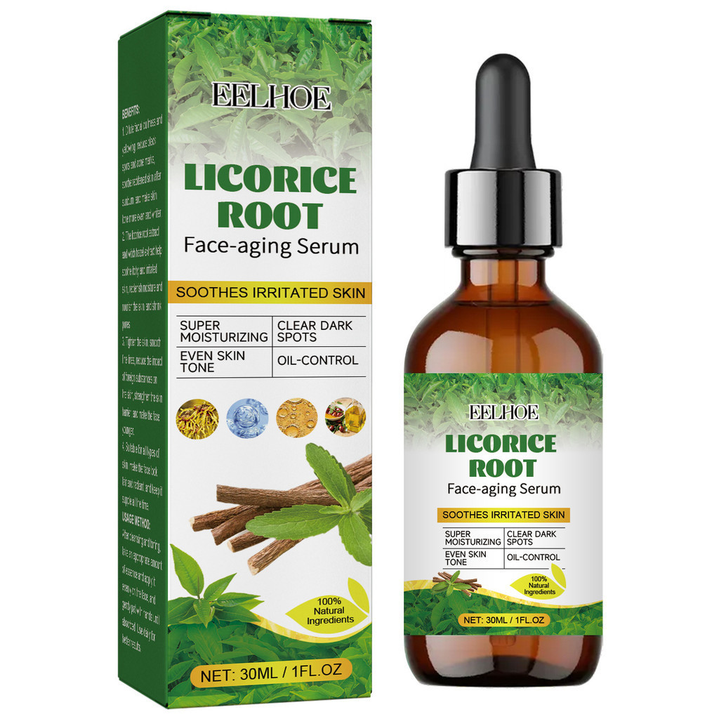 FREEGO 30ml Licorice Root Brightening Essence Hydrates Moisturizes