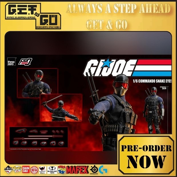 Sep2024 ThreeZero G I Joe FigZero 1 6 Commando Snake Eyes Shopee