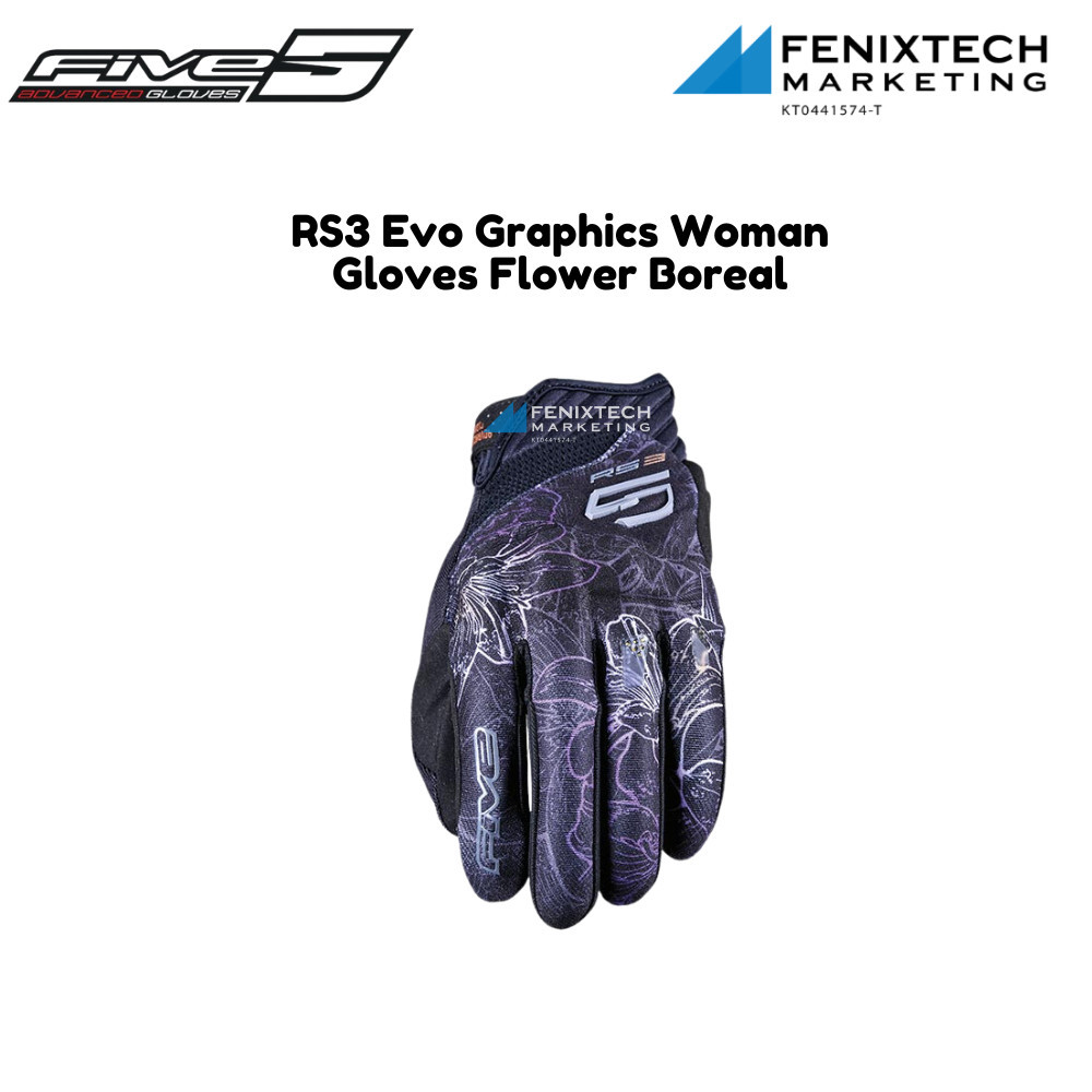 Five RS3 Evo Graphics Woman Flower Boreal Gloves 100 Original Shopee