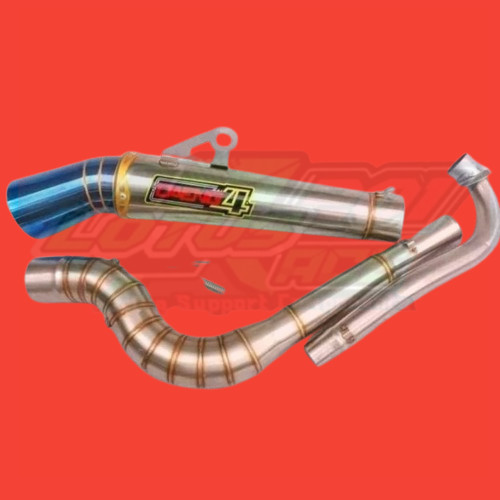 Daeng Sai Conical Open Spec Exhaust Pipe Set For Wave