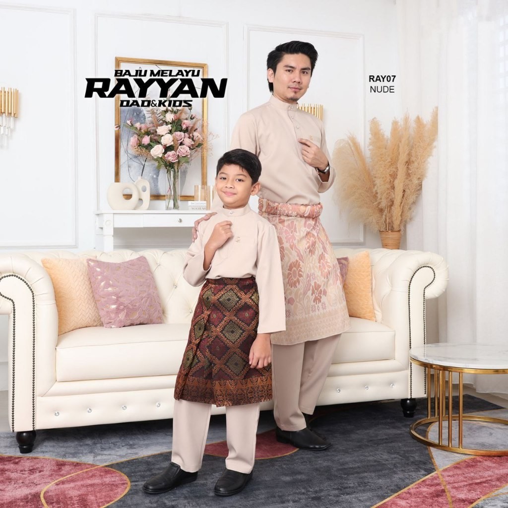 Baju Melayu Cekak Musang Nude Brown Baju Raya Baju Melayu Moden