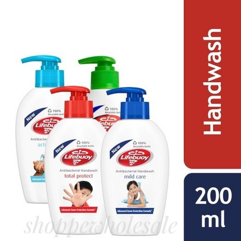 LIFEBUOY Antibacterial Handwash Total Protect 200ml Cool Lemon Fresh