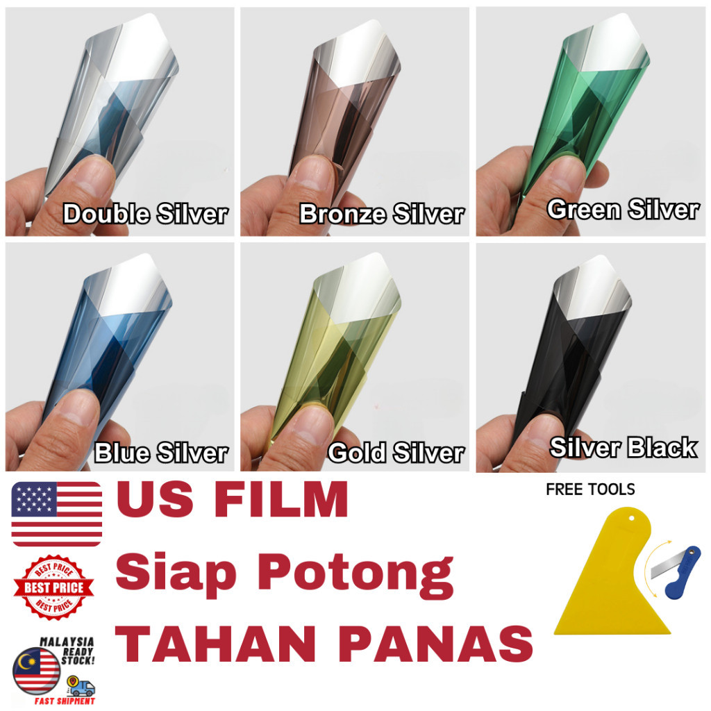 Free Tools Us Film Siap Potong Tinted Rumah Reflective Film Tahan