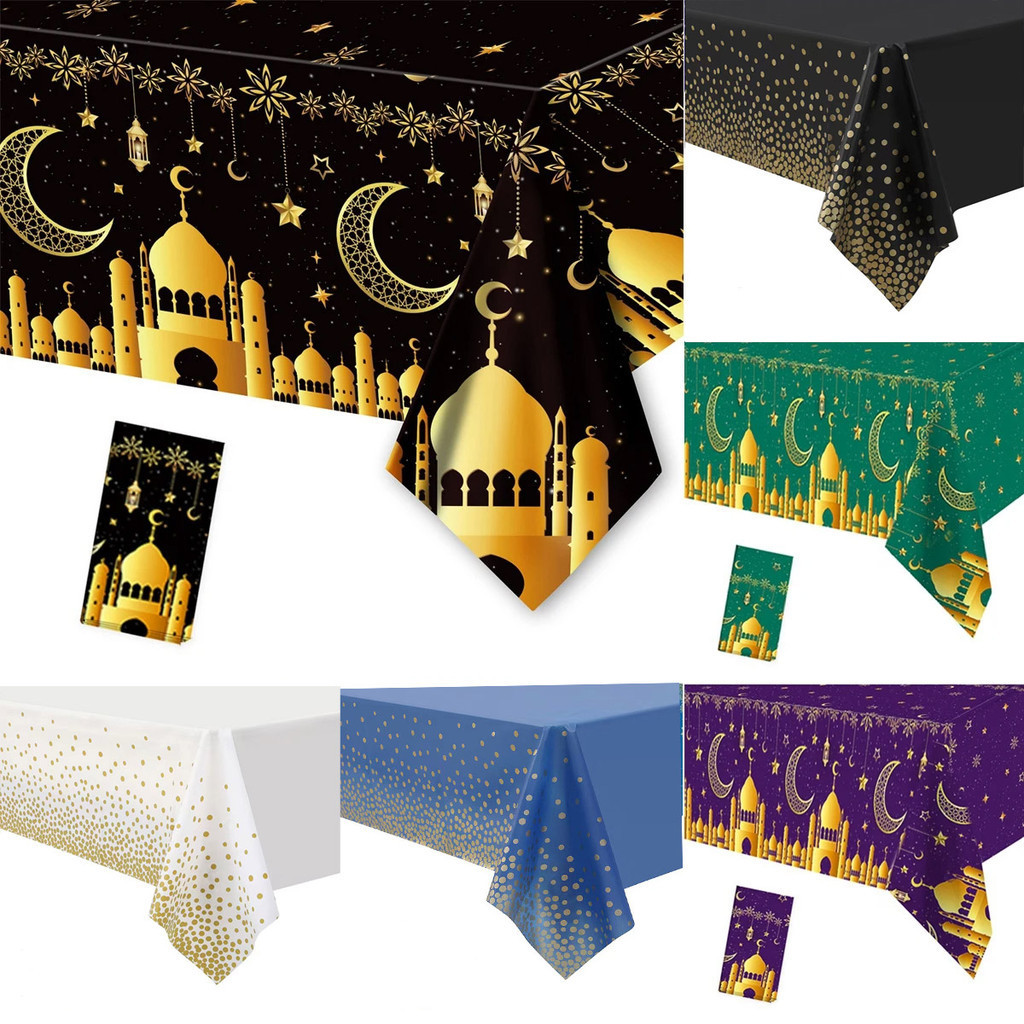 Ramadan Decoration Tablecloths EID Mubarak Tablecloth Ramadan Kareem