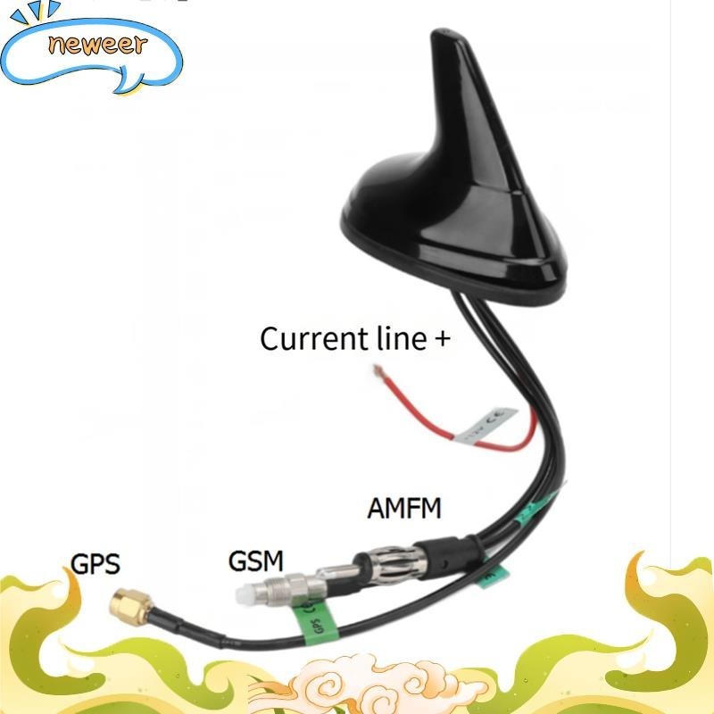 Universal Car Shark Fin Roof Antenna Aerial Fm Am Gps Gsm Car