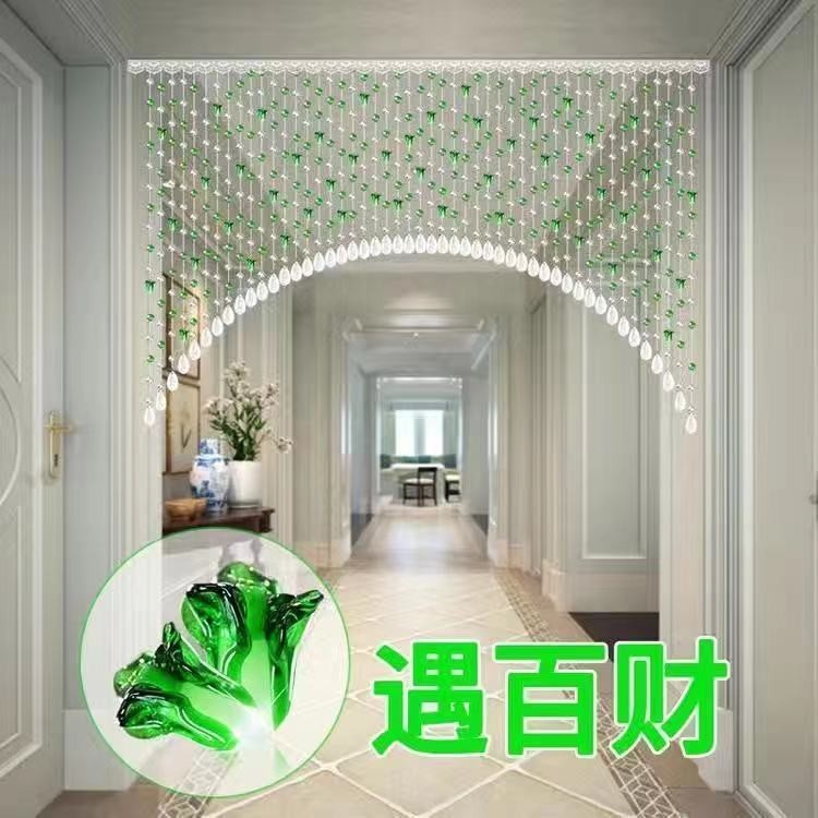 Crystal Bead Curtain Cabbage Door Aisle Partition Half Door Curtain