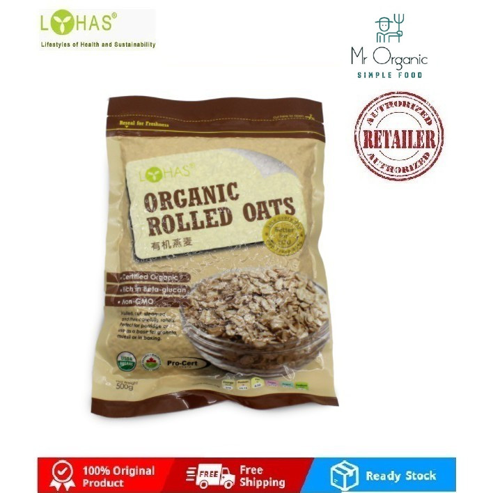 Lohas Organic Rolled Oats G Shopee Malaysia