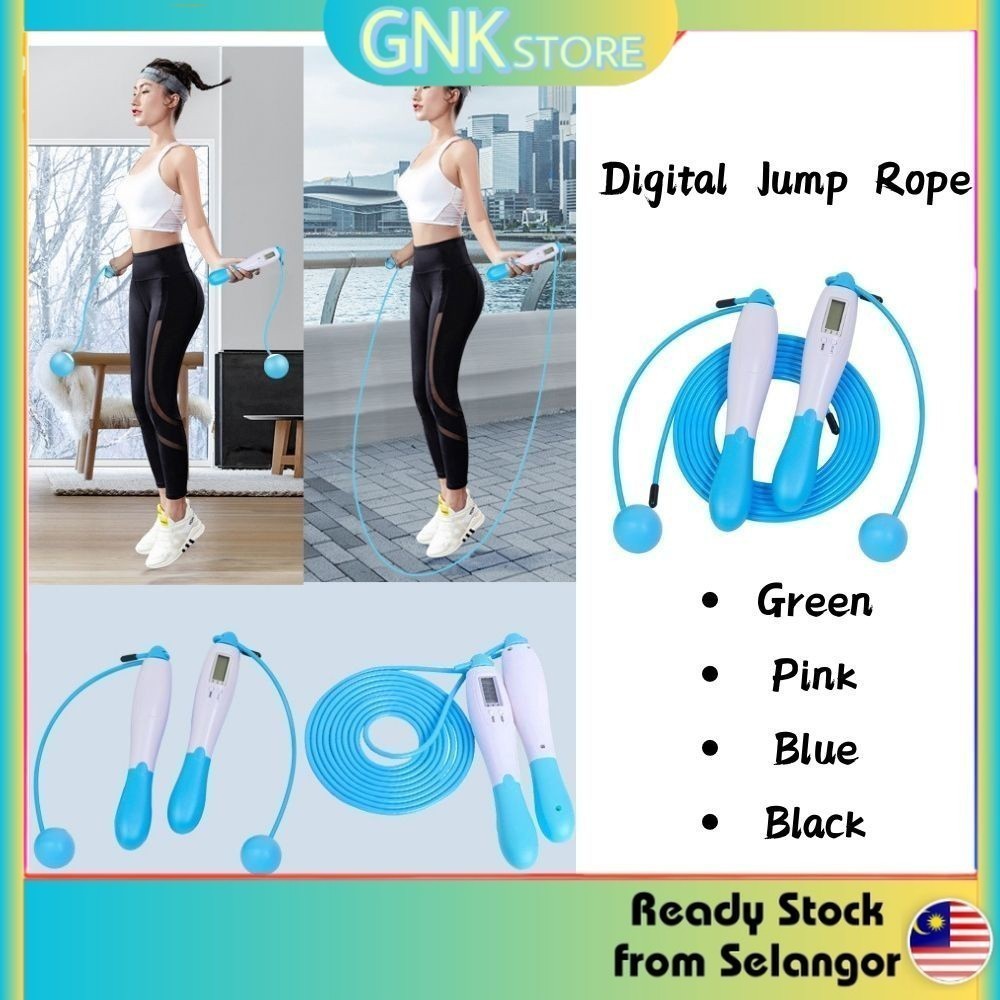 Gnk Store Digital Excercise Jump Rope Counting Calorie Sport Weight