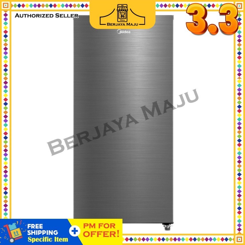 Midea 163L 1 Door Refrigerator MDRD229FGD42 MY Silver Shopee Malaysia