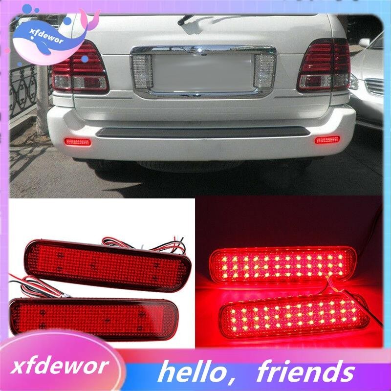 Xfdewor Car Led Rear Bumper Reflector Brake Light Tail Lamp For