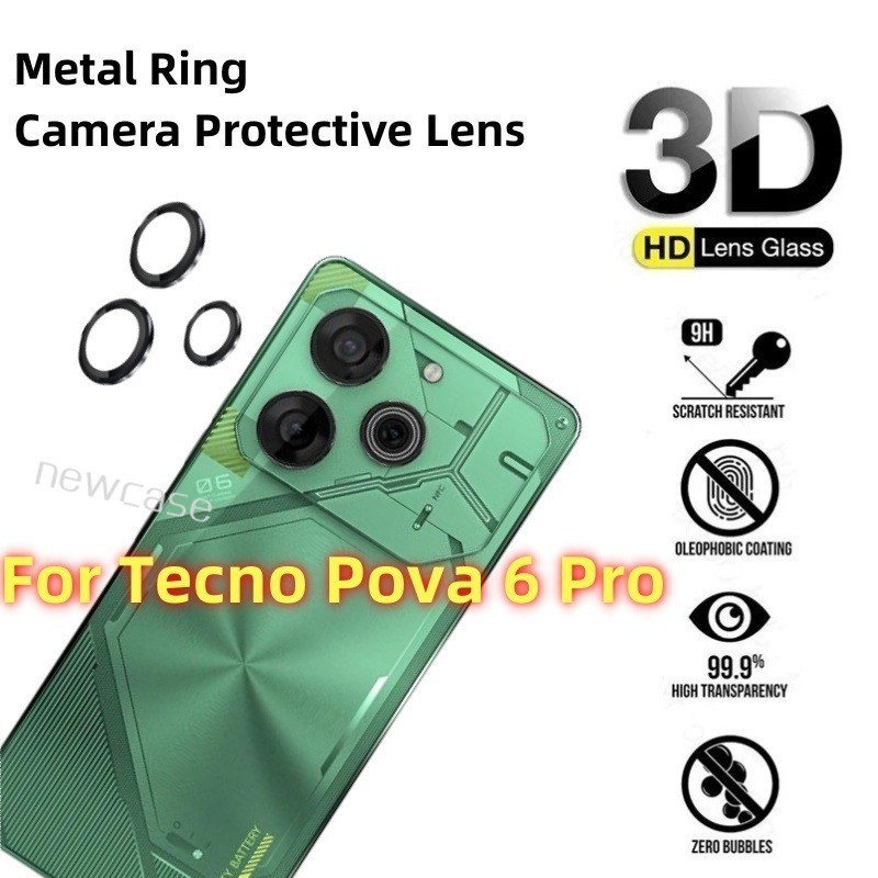 Colors Metal Ring Camera Protective Lens For Tecno Pova 6 Pro 5G 2024