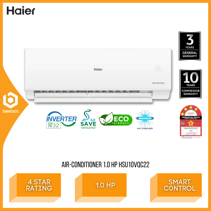 Haier R32 Smart Inverter Series Air Conditioner 1 0 HP UVC