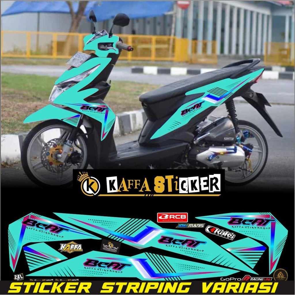 Variation Striping BEAT New Fi Sticker Sporty Striping Variation BEAT