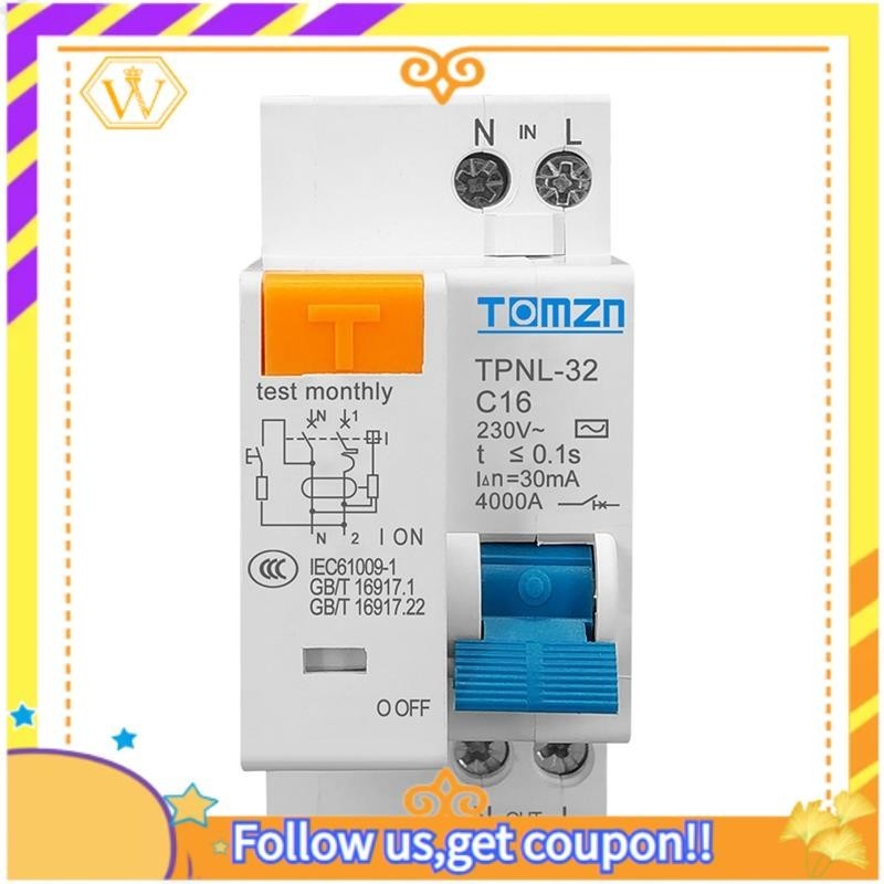 Wtomzn Tpnl Dpnl V P N Residual Current Circuit Breaker With Over