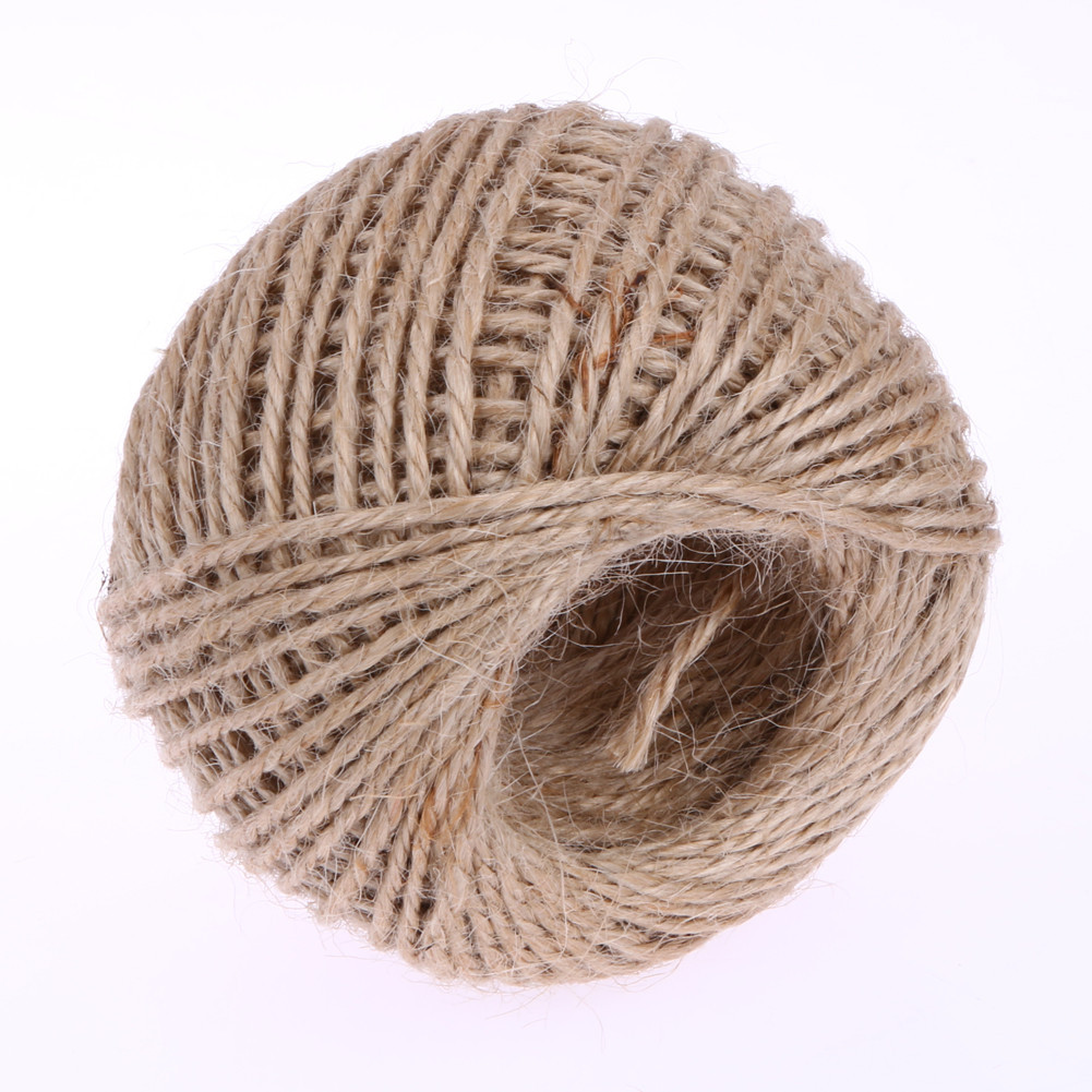 Diy Craft Roll M Natural Burlap Hessian Jute Twine Cord Hemp Rope