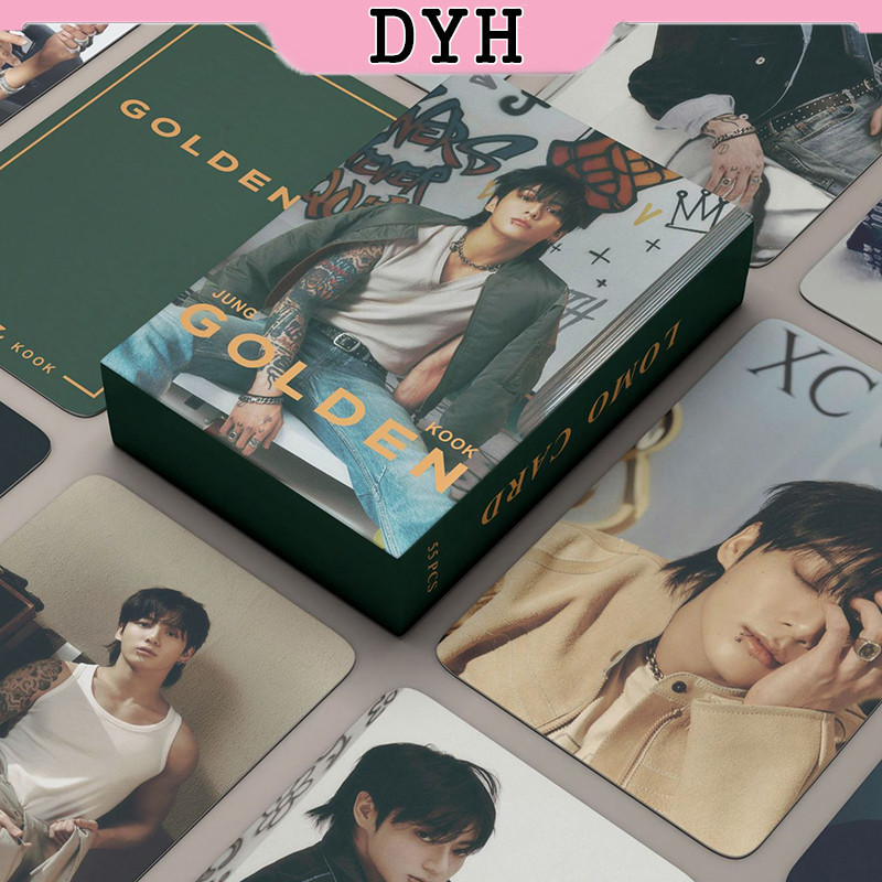 Dyh Pcs Box Bts Jungkook Photocards Golden Album Kpop Lomo Card