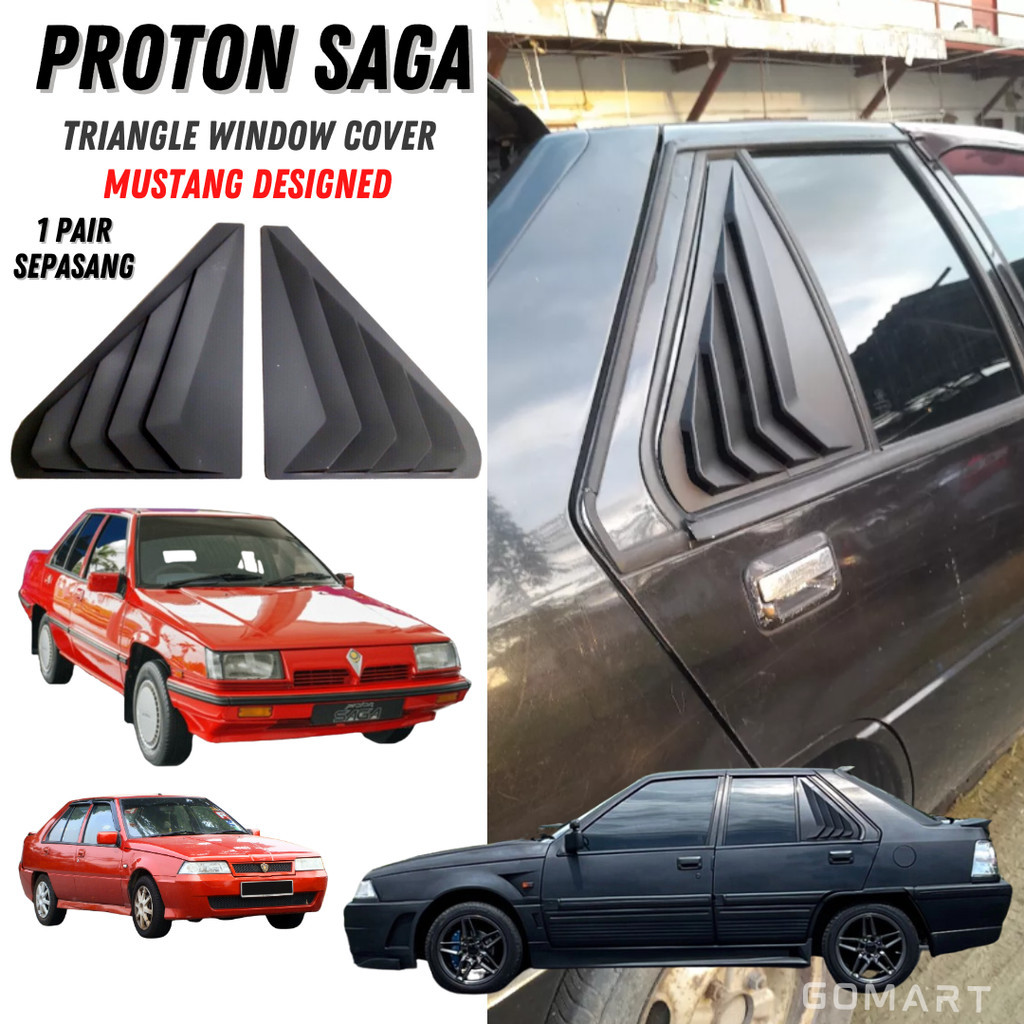 PROTON SAGA 2 ISWARA AEROBACK LMST SIDE WINDOW COVER Mustang Shark Gill