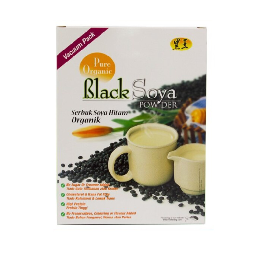 HEI HWANG Pure Organic Black Soya Powder 黑王黑豆粉 400g HALAL Shopee