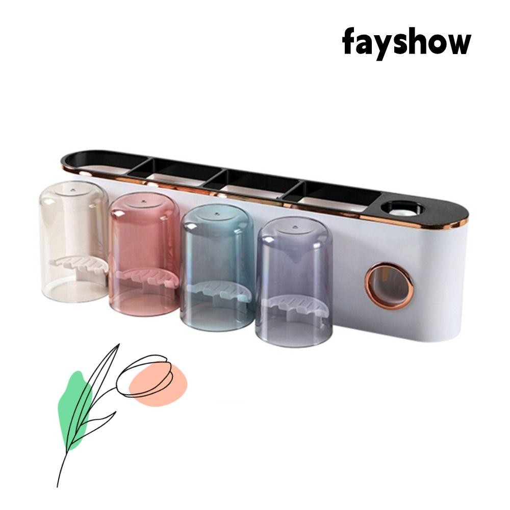 FAYSHOW Bathroom Decor No Punching Storage Toothbrush Holders Hot