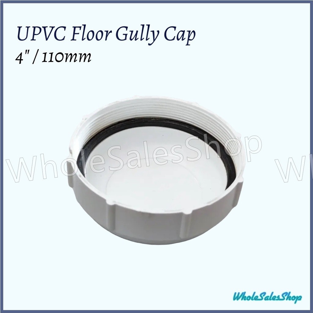 Mm Upvc Fitting Floor Gully Cap With Rubber Ring Trap Cover Gully