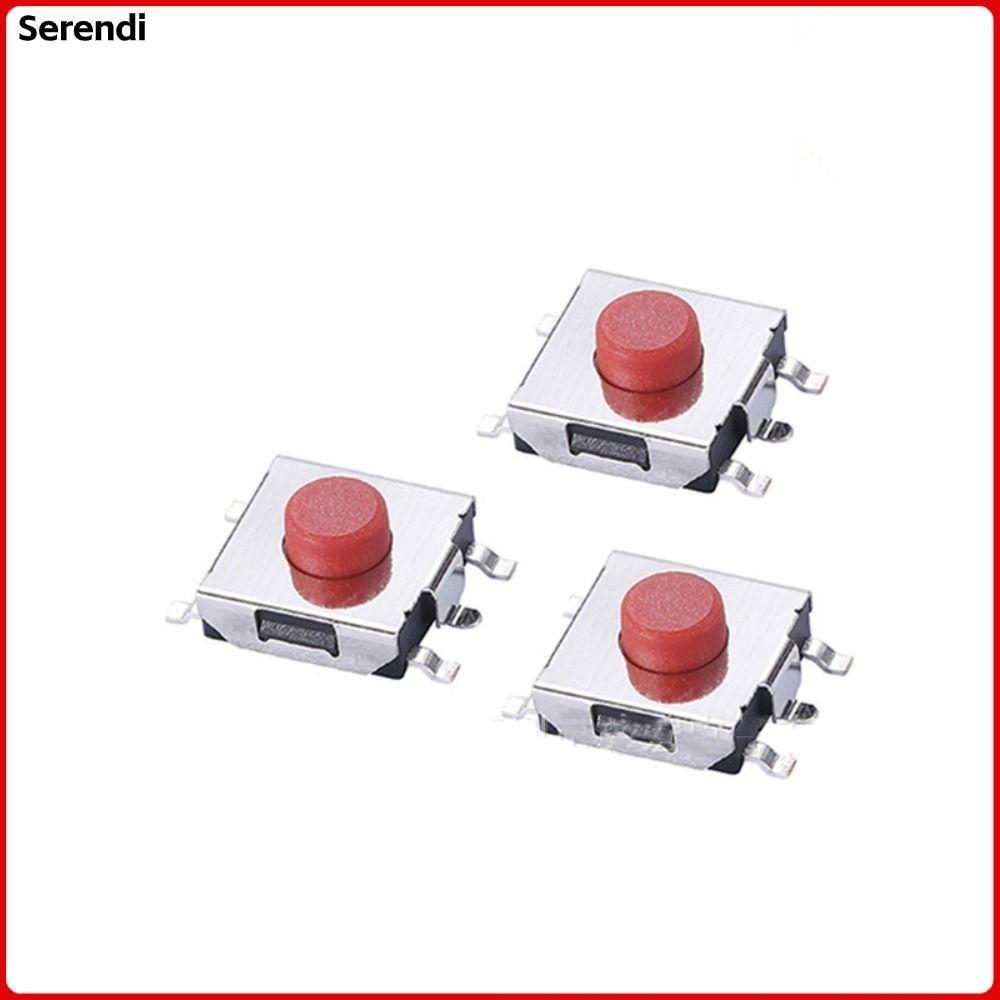 SERENDI 10PCS 4 5 Pin Feet Touch Plastic Metal Tactile Push Button