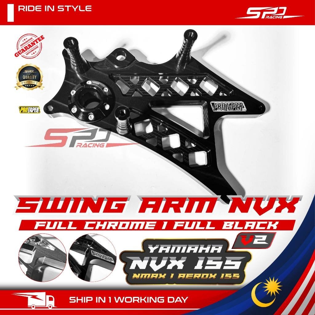 Nvx Swing Arm I Full Chrome I Full Black Protaper For Nvx V