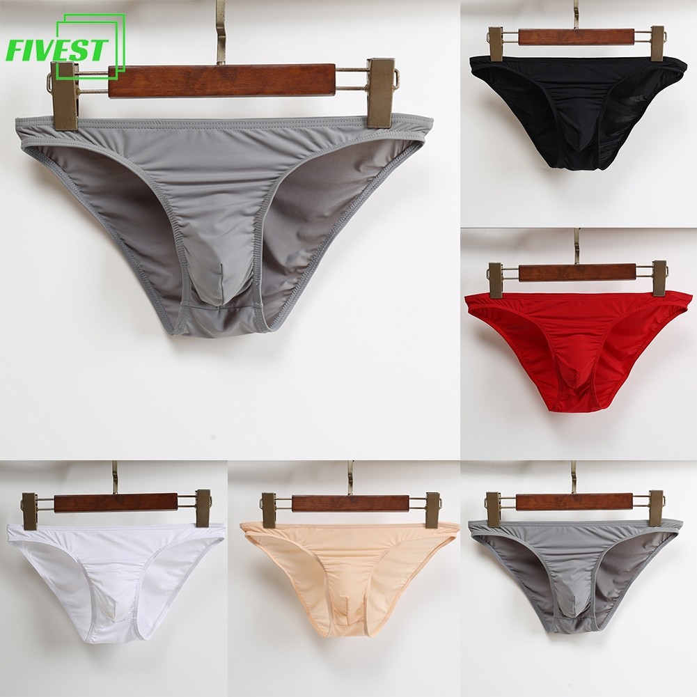 Sexy Men Bulge Pouch Thong G String Underpanties Bikini Solid Briefs