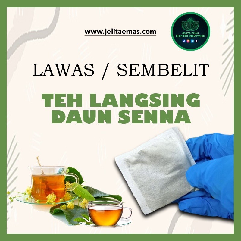 1 UNCANG DIRECT KILANG TEH LANGSING DAUN SENNA Uncang Detox Lawas Tea